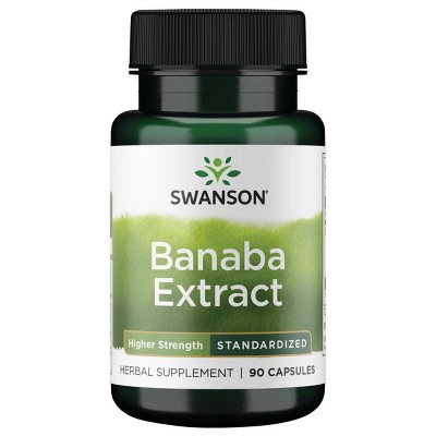 Swanson Herbal Supplements Banaba Extract - High Potency Standardized 60 mg 90 Caps .