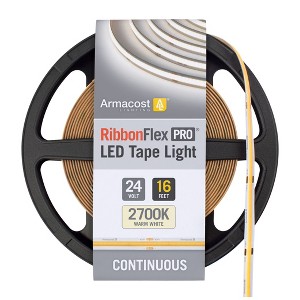 Armacost Lighting RibbonFlex Pro 24V White COB LED Strip Light Tape Cabinet Lights - 1 of 4