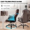 CAVINAS Swivel Office Chair PU Leather Computer Chair with Double Sponge Cushion and Padded Armrest, Desk Chair for Study, Home Office - 4 of 4
