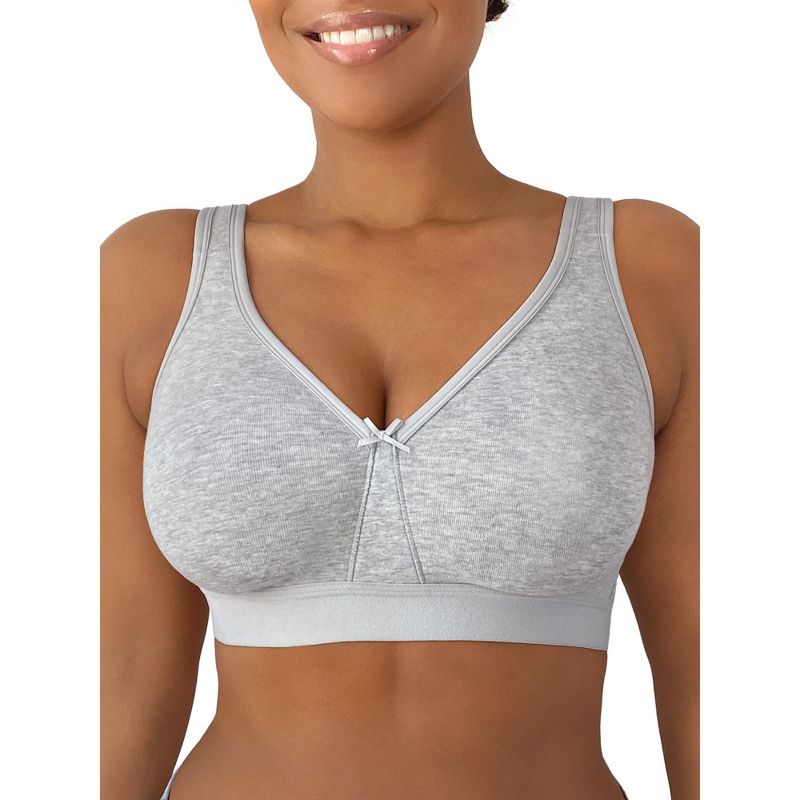 Fit For Me by Fruit of the Loom Womens Plus Size Beyond Soft Cotton Wireless Bra, 1 of 4