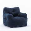 Fluffy Bean Bag Chair, Memory Foam Lazy Sofa, Wear-Resistant Accent Chair for Living Room, Balcony, Office - 3 of 4
