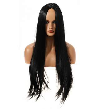 Unique Bargains Women's Wigs for Black Women Wigs 31" Black with Wig Cap