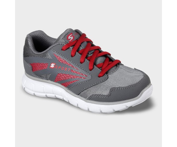 Boys' S Sport by Skechers Rizzar Athletic Shoes - Gray/Red 13
