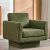 XIYUYEU Teddy Velvet Swivel Accent Chair with Curved Armrest,Cozy Upholstered Swivel Living Room Chairs for Living Room - 2 of 4