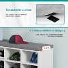 BestMassage Shoe Bench Storage Shoe Organizer Entryway Bench with with Cushion - 3 of 4