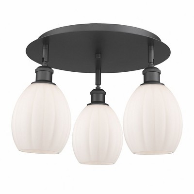 Eaton - 3 Light Flush Mount In Industrial Style-10.5 Inches Tall and 17.25 Inches Wide