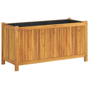 vidaXL Garden Planter Natural Solid acacia wood Decorative Inlays - 1 of 4