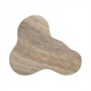 Slab Tan Faux Travertine Tall Side Table - 4 of 4