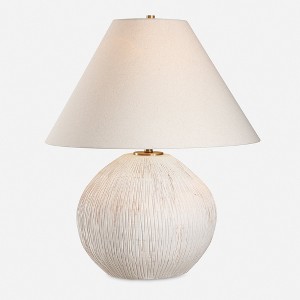Uttermost Meryl Aged White Table Lamp - 1 of 4