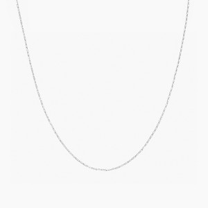 Bearfruit Jewelry Sterling Silver 18k Gold Plated Sharon Basic Chain Necklace - 1 of 2