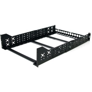 StarTech.com 3U Fixed Adjustable Depth Server Rack Rails - For Utility Storage - UNIRAILS3U - 1 of 4