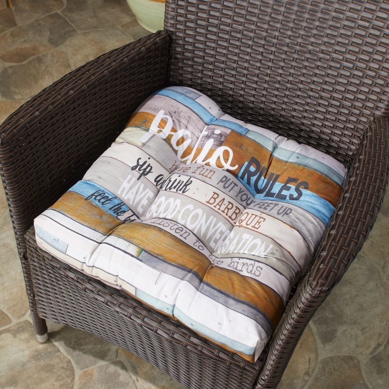 The Lakeside Collection Indoor/Outdoor Rules Collection - Patio Single Seat Cushion, 2 of 3