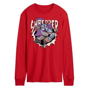 Men's - Teenage Mutant Ninja Turtles - Shredder Long Sleeve Graphic T-Shirt - 1 of 3