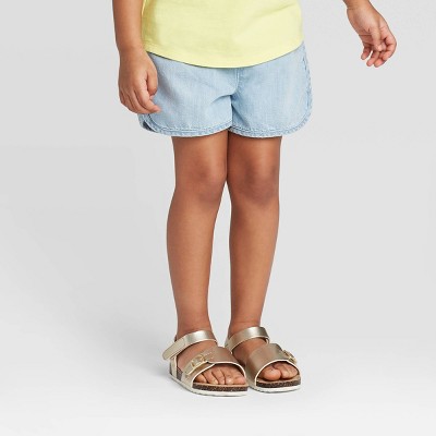 Toddler Girls' Denim Woven Pull-on Shorts - Cat & Jack™ Light Blue 3t :  Target