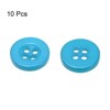 Unique Bargains Resin Craft DIY Round Flat 4-Hole Replacement Sewing Buttons 10 Pcs - 3 of 4