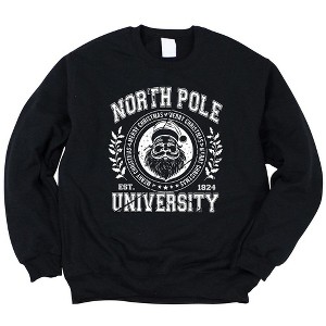 Simply Sage Market Women's Graphic Sweatshirt North Pole University Distressed - 1 of 2