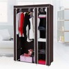 Vtec Trading Brown Non-Woven Fabric Wardrobe Closet - 2 of 3