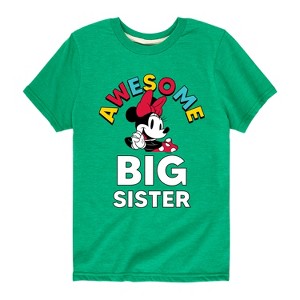 Girls' - Disney - Awesome Big Sister Short Sleeve Graphic T-Shirt - 1 of 4