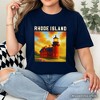 Charming Rhode Island State Southeast Lighthouse T-Shirt, Block Island Coastal Landmark Tee and Seaside Souvenir | OrnamentallyYou - 4 of 4
