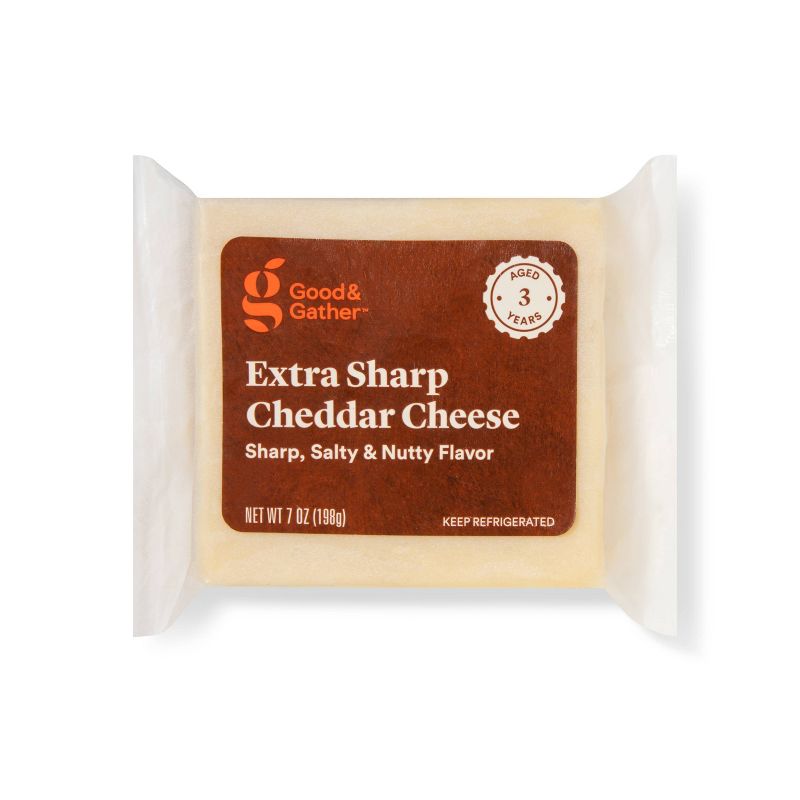 Extra Sharp Cheddar Cheese - 7oz - Good &#38; Gather&#8482;, 1 of 5