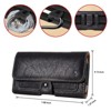 LUXMO Extra Large Horizontal Universal Leather Pouch - Black - 3 of 4
