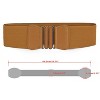 INSPIRE CHIC Women's Bowknot Shaped Interlocking Buckle Elastic Waistband - 3 of 4