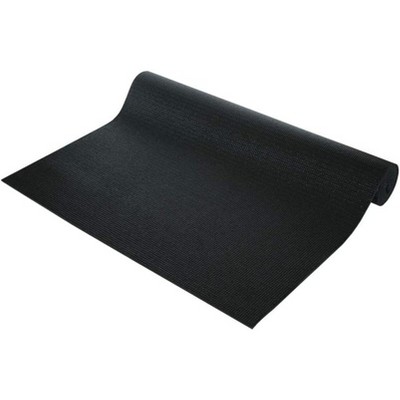 Wai Lana Yogi Mat by (Color: Black) - 1/8 inch Thick, Non-slip, Stylish, Latex-Free, Lightweight, Optimum Comfort