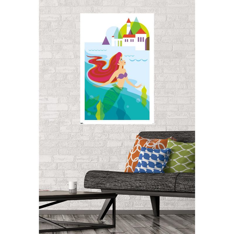 Trends International Disney The Little Mermaid - Ariel with Castle Unframed Wall Poster Prints, 2 of 7