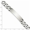 Black Bow Jewelry Mens 10mm Antiqued Sterling Silver Engravable Curb Link I.D. Bracelet - 3 of 4