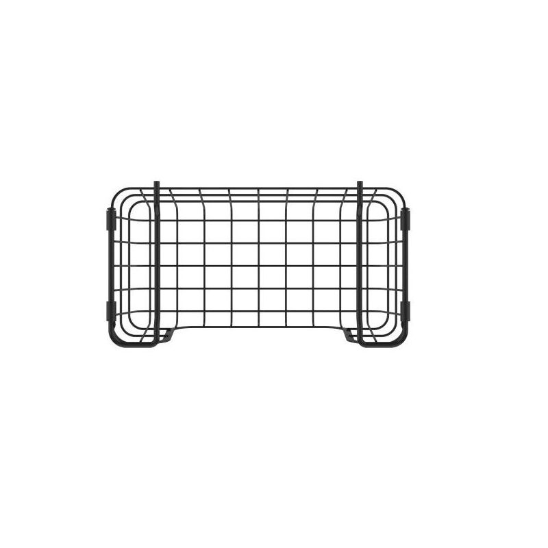 Oceanstar Stackable Metal Wire Storage Basket Set for Pantry, Countertop, Kitchen or Bathroom – Black, Set of 3, 6 of 10