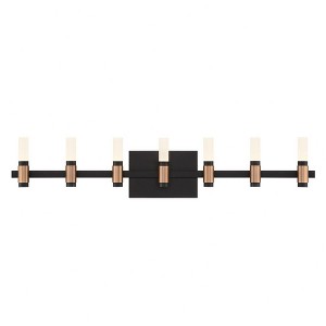 Eurofase Lighting Albany 14 - Light Vanity in  Black/Brass - 1 of 3