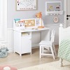 Aoibox Kids Wooden Study Desk with Chair and Hutch for 3-8 Years Old, Large Storage, Bulletin Board, Safe Workspace - 2 of 4