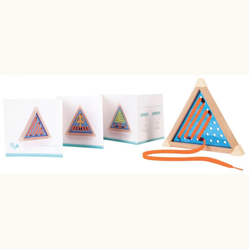 Guidecraft Over-sized Geo Lacing Boards Shapes - Set of 3, 4 of 7
