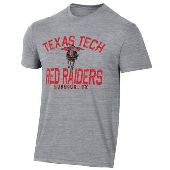 NCAA Texas Tech Red Raiders Men's Gray Tri-Blend T-Shirt