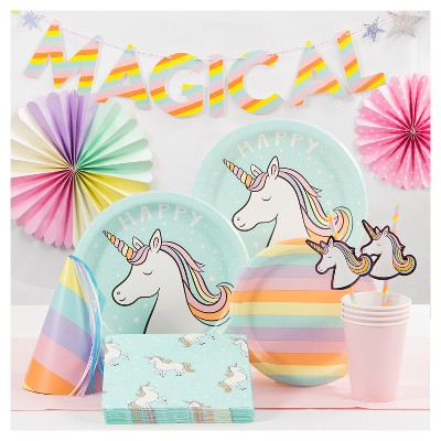 Enchanted Forest Unicorn Party Supplies Collection Target