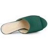 Allegra K Women's Slip-on Block Heel Slide Sandals - 4 of 4