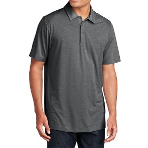 Mafoose Men's Ultra Comfortable Short Sleeve PosiCharge Tri-Blend Moisture-Wicking Polo T-shirt - 1 of 4