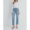 Women's Denim High Rise Crop Straight Jeans - JUST BLACK DENIM - 2 of 4