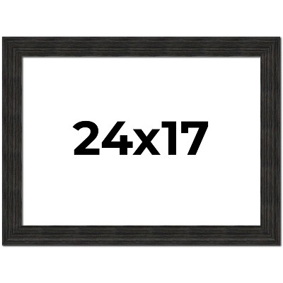 PosterPalooza | Contemporary Black Picture Frame - UV Acrylic, Backing Board, Hanging Hardware Included