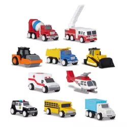 DRIVEN – Mini Toy Trucks and Work Vehicles – Pocket Fleet Multipack - 10 pc