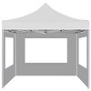 vidaXL Professional Folding Party Tent with Walls Aluminum 9.8'x9.8' White - 4 of 4