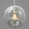 Progress Lighting Malbec 1-Light Pendant, Brushed Nickel, Clear Textured Artisanal Glass Shade - 3 of 4