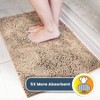 Dog Door Paws Absorbent Microfiber Non - Slip Washable Pet Rug Quick Dry Chenille Entryway Carpet Beige 24x72 Inch - 3 of 4