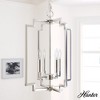 Zoanne 14" 4-Light Pendant Brushed Nickel Glam Ceiling Light for Indoor Use - 3 of 4