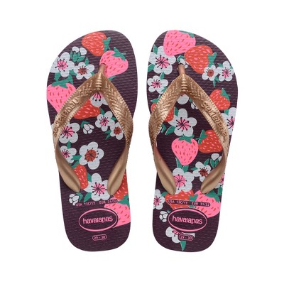 optioneel Het begin Onvermijdelijk Havaianas - Girl's Strawberry Flowers Flores Flip Flop Sandals : Target