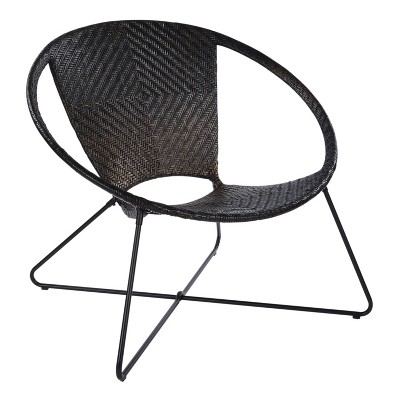 Navarre Lounge Chair Black - OSP Home Furnishings