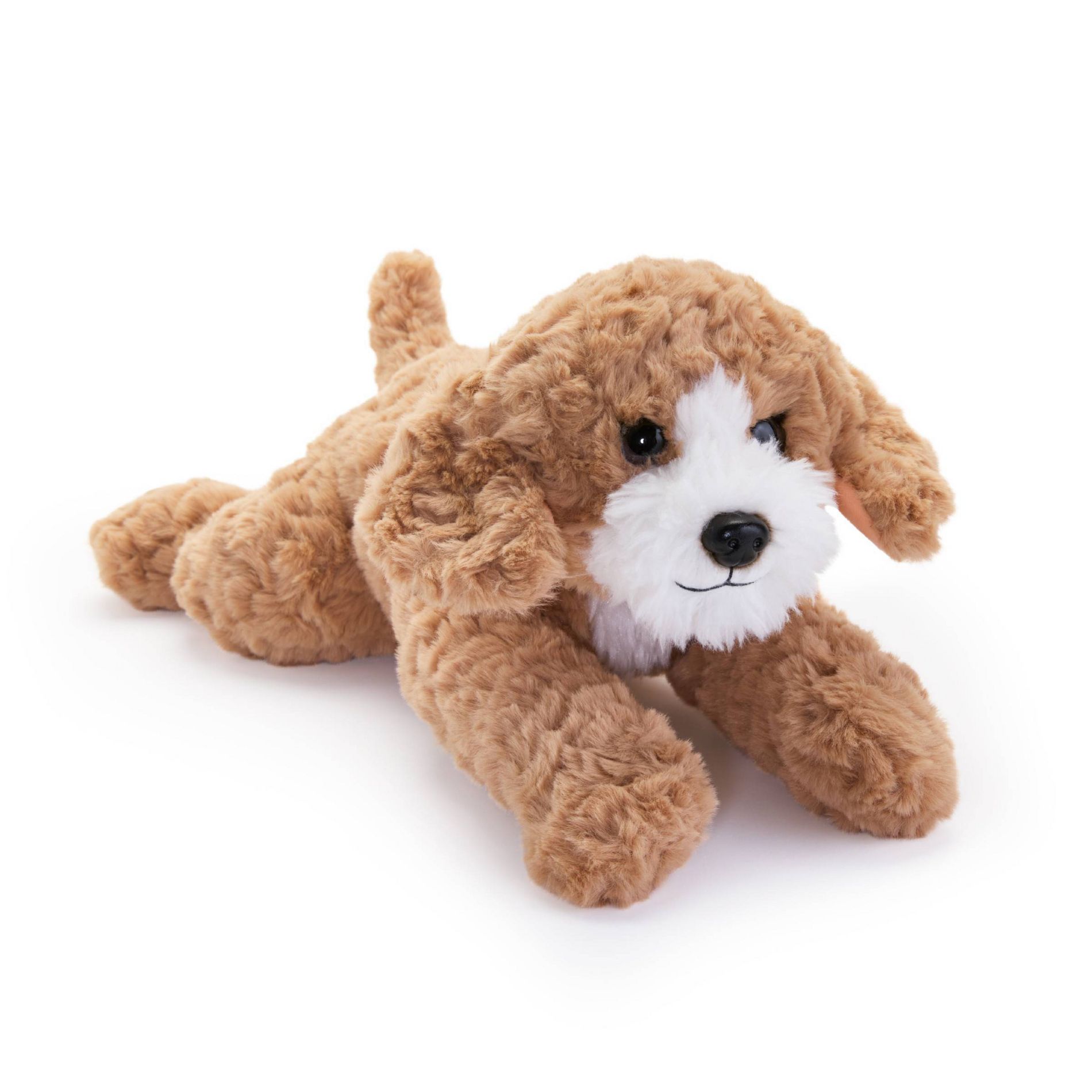 FAO Schwarz 18" Lying Sweet Cockapoo with Bow Toy Plush - Copper