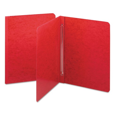 Smead Side Opening PressGuard Report Cover Prong Fastener Letter Bright Red