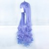 Unique Bargains Women's Curly Wigs 39" Blue with Wig Cap - 3 of 4