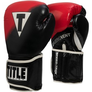 Title Boxing Speed-Trax Weighted Bag Gloves -Regular - Black/Red - 1 of 4